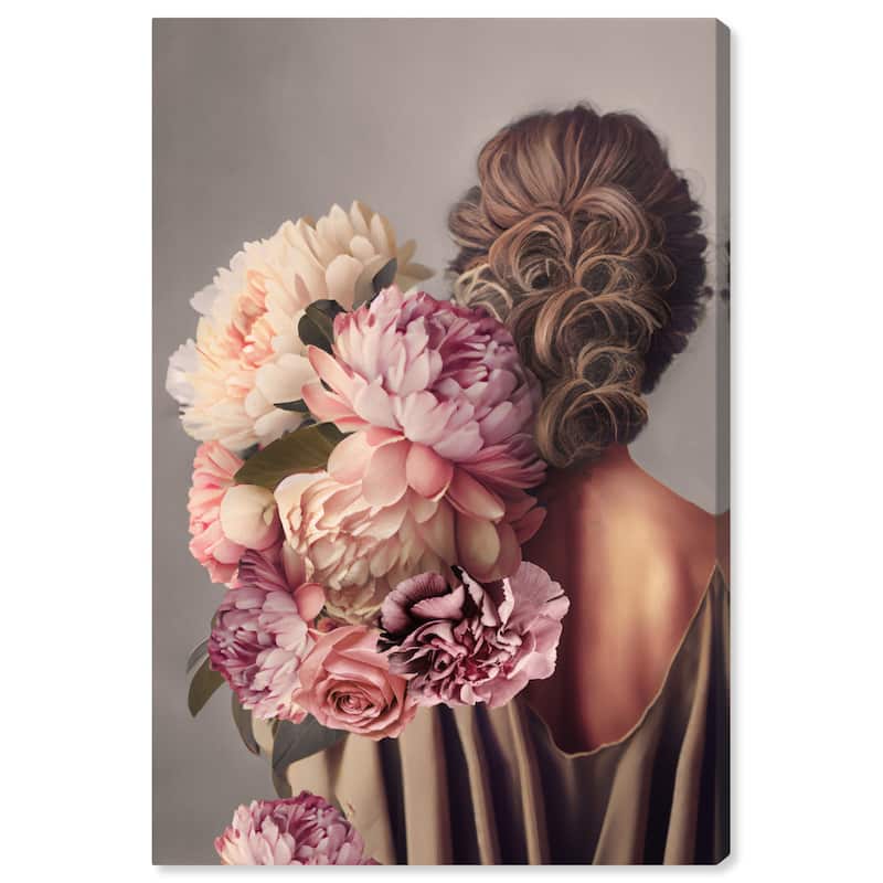 Wynwood Studio Fashion and Glam Rachel Brown and Taupe Traditional Wall Art Canvas Print