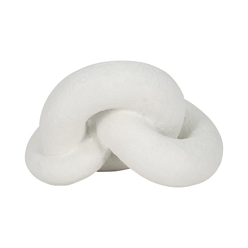 Sagebrook Home 9" Resin Knot Decor, Solid Color