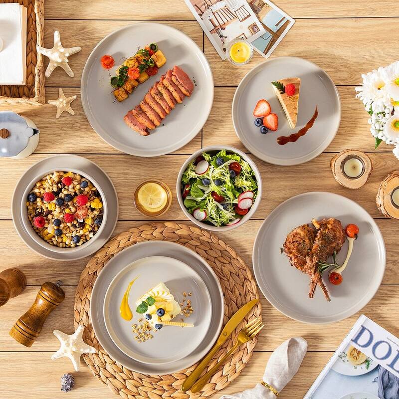 Vancasso PLAYA 18/24-Piece Stoneware Dinnerware Set Service for 6