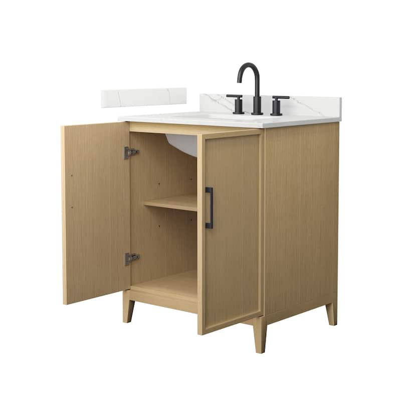 Elan 30-inch Single Vanity, 3 Hole Quartz Top