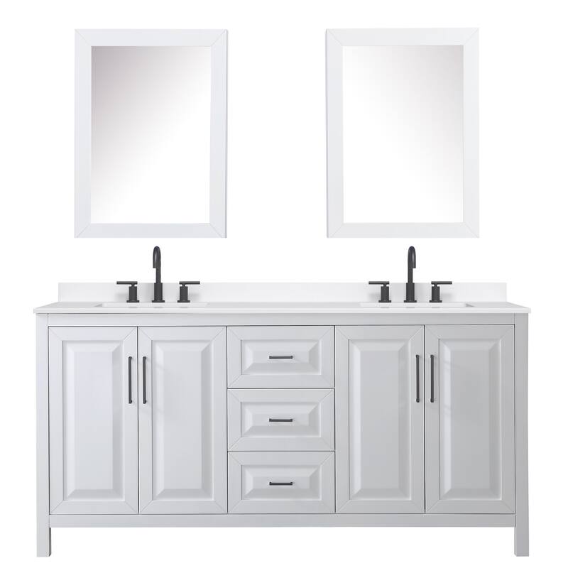 Wyndham Collection WCV252572D-QTZ-US3MED Daria 72" Free Standing
