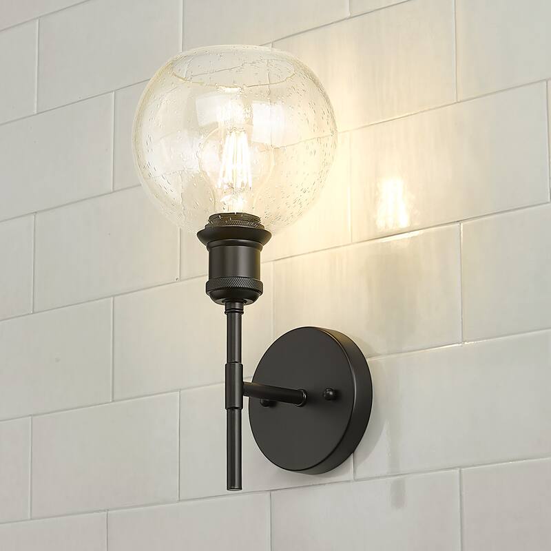 Golden Lighting 1945-1W GLOBE Axel 14" Tall Wall Sconce