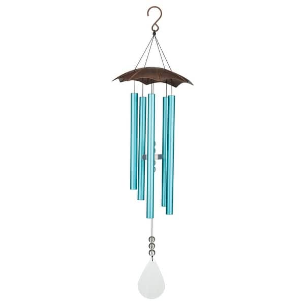 slide 2 of 5, Raindrop Chime 40" - 12"x12"x40.5"