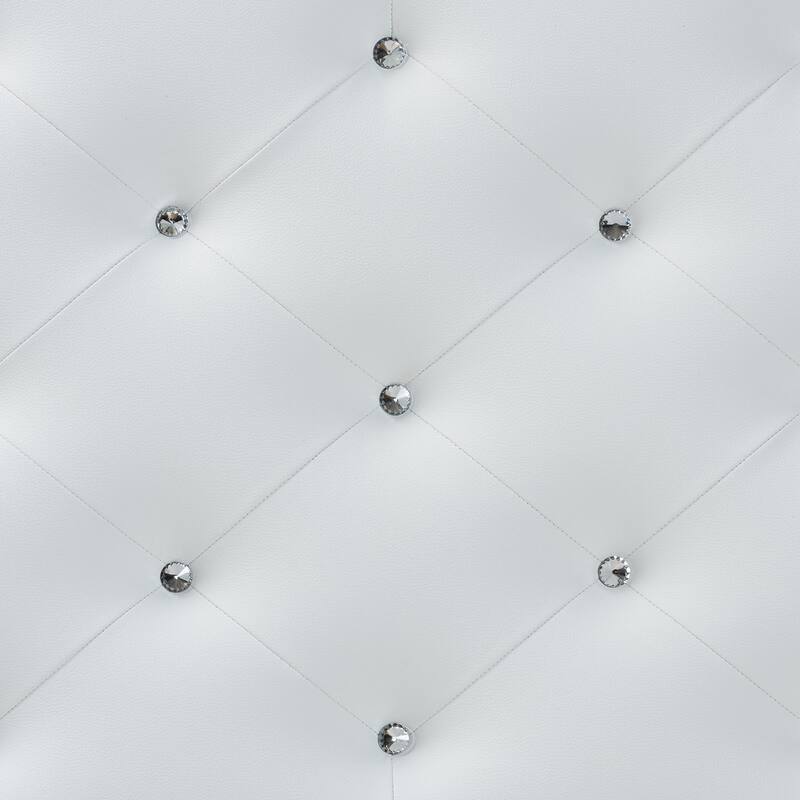 Silver Orchid Ahern Twin-size Faux Leather Upholstered Button-tufted Headboard