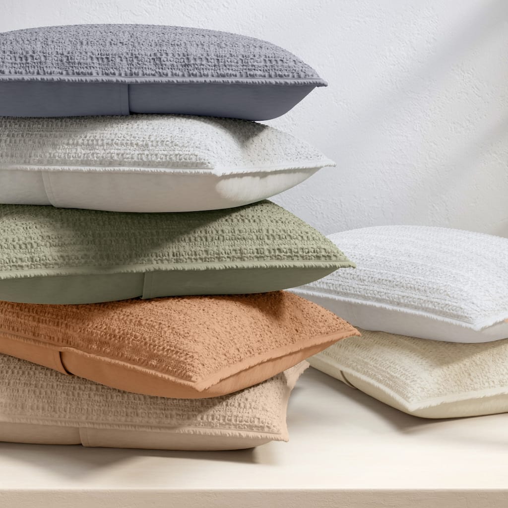 Linery & Co. Cotton Honeycomb Waffle Garment Washed Quilt Set