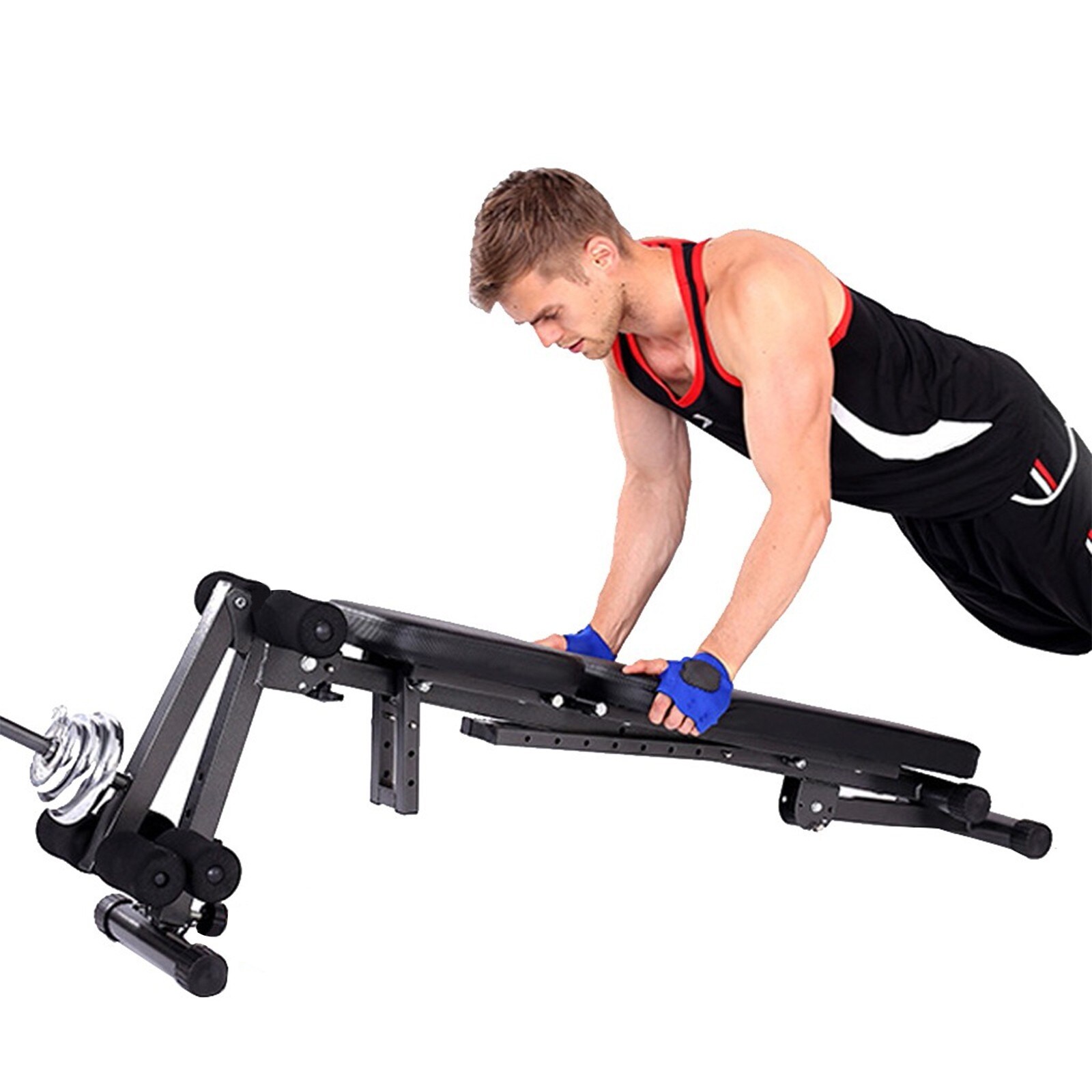 Home Adjustable Weight Bench Workout Bench Adjustable Sit Up Incline Abs Benchs