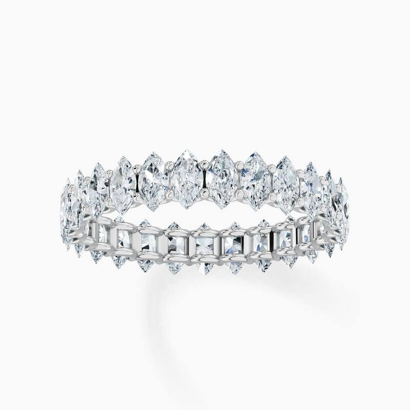 Auriya 14k Gold Marquise North-South Lab Grown Diamond Eternity Band 2.70 - 11.25 ct. tw. (F-G, VS)