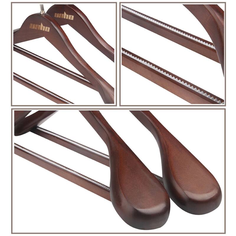 5X Wide-Shoulder Suit Hanger Hotel Coat Hanger for Heavy Adults Suits,Coats, Pants & Dress Clothes