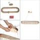 preview thumbnail 17 of 16, Modern Glam LED Crystal Chandelier Rose Gold Island Light for Dining Room - D37" x H64" Max