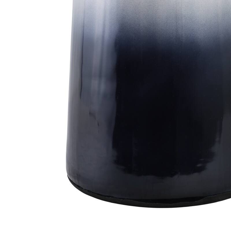 Glass Metal Decorative Vase with Contemporary Single Modern Accents
