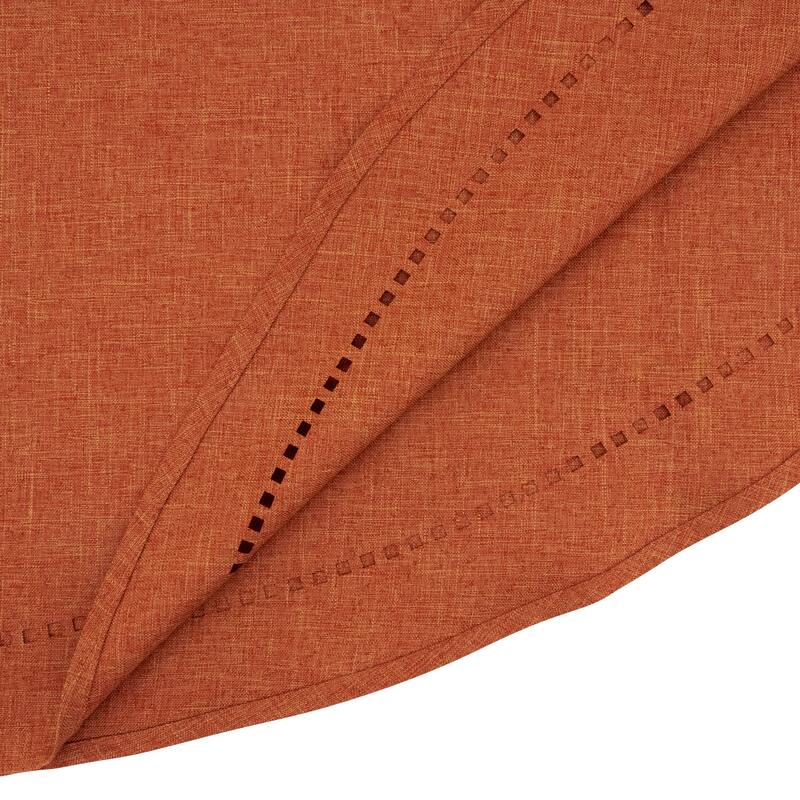 Solid Textured Tablecloth with Clean Drape, Minimal Decorative Edge, and Versatile Styling for Dining and Entertaining