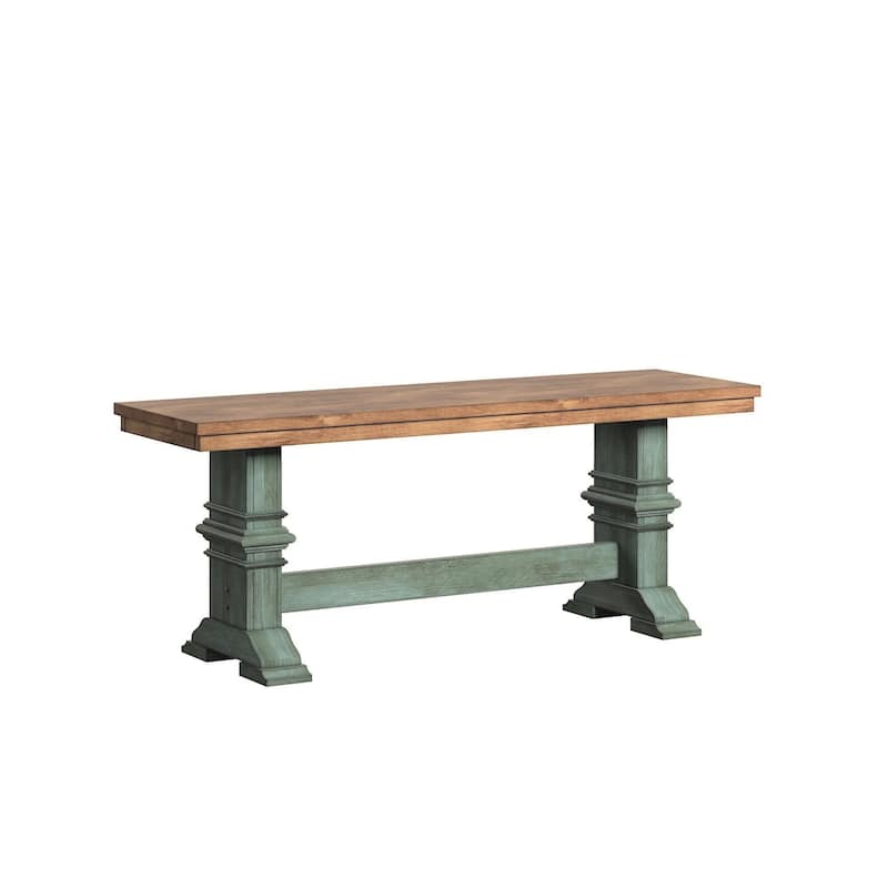 Eleanor Black Farmhouse Trestle Base 6-Piece Dining Set - X Back by iNSPIRE Q Classic
