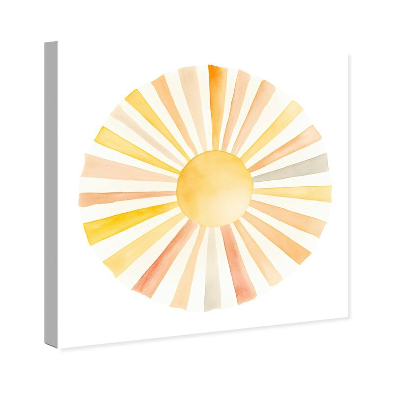 Wynwood Studio Canvas Astronomy and Space El Astro Rey Yellow and Modern & Contemporary Wall Art Canvas Print