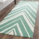 preview thumbnail 29 of 122, SAFAVIEH Handmade Cambridge Tinnie Modern Moroccan Wool Rug 2'6" x 10' Runner - Teal/Ivory - Runner
