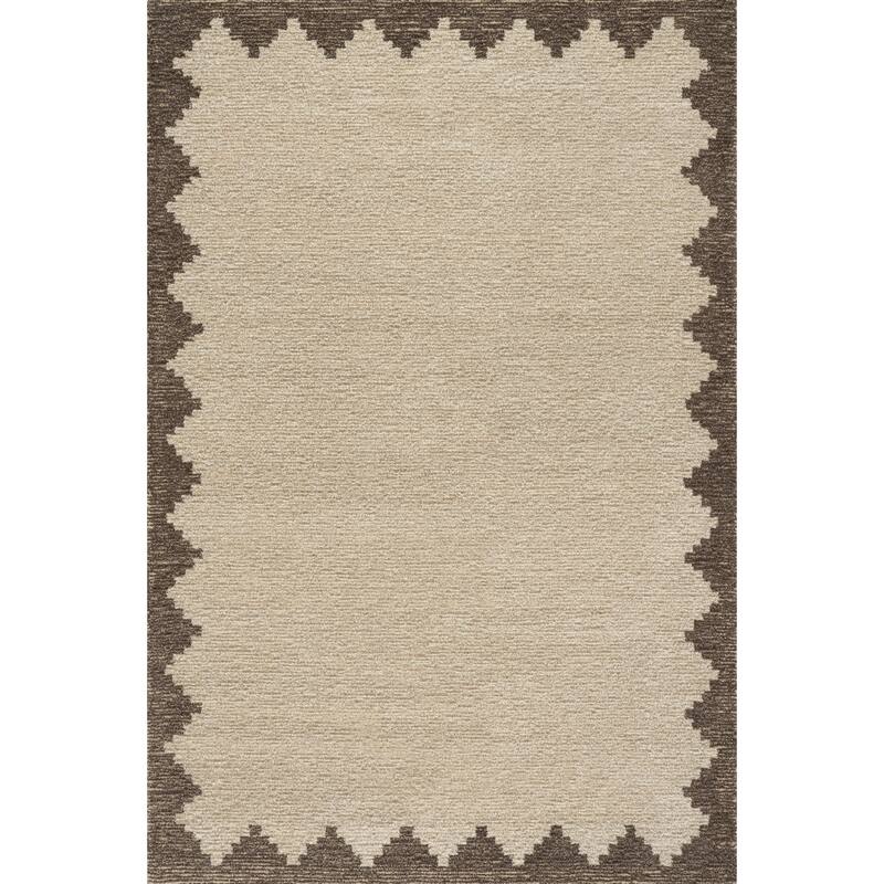 Nuloom Delphira Modern Wool Rug - 8' 6" x 11' 6" - Brown - Rectangle