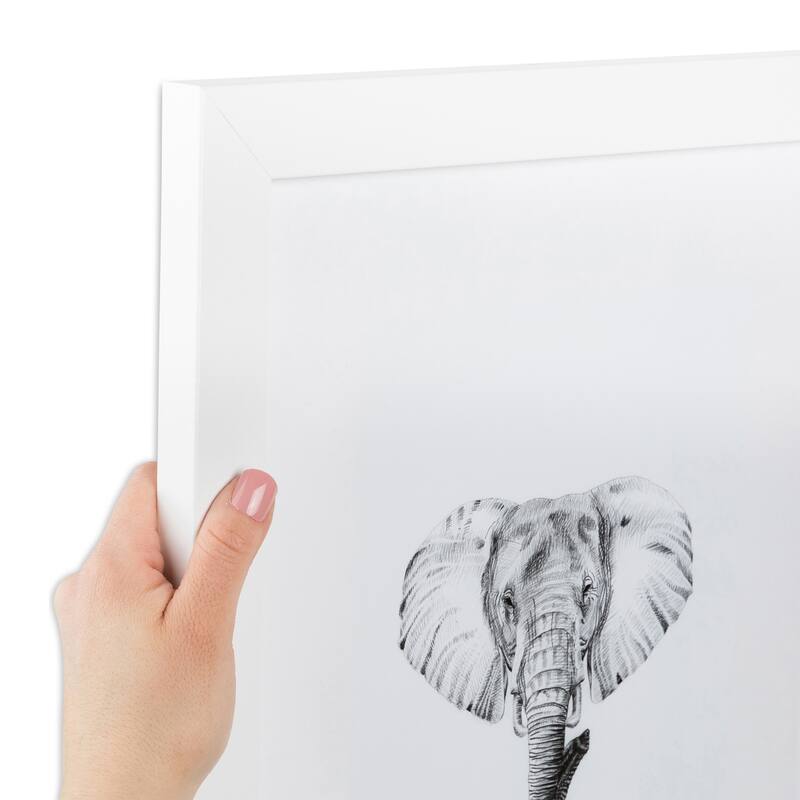ArtToFrames Metro Modern 12x16 Inch Picture Frame, 1.25 Inch MDF Poster Frame Available in Multiple Colors (FRBW26-12x16) - Satin White - 12x16