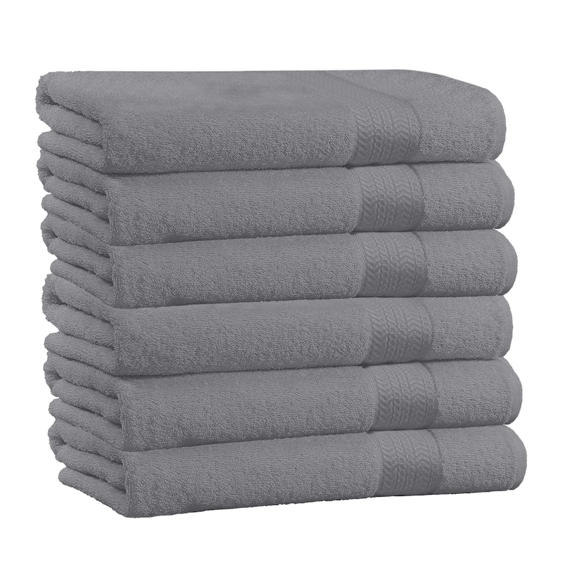 Set of 4 Super Soft & High Quality Bath Towels 54" L x 27" W - Gray