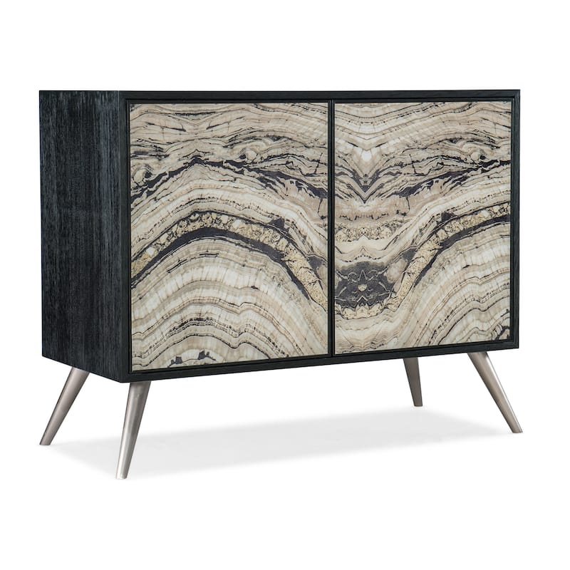 Hooker Furniture 628-85648 Melange 45" Wide Wood Veneer Accent Cabinet - Black