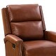 preview thumbnail 92 of 100, Echidna Transitional Genuine Leather Swivel Rocker Nursery Chair with Nailhead Trim by HULALA HOME
