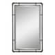 preview thumbnail 3 of 4, Morse Rectangular Industrial Grey Metal Bathroom Vanity Wall Mirror (Set of 2) - 33"H x 20.5"W x 1"D (Per Mirror)