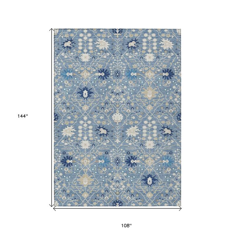 HomeRoots Oriental Traditional Rectangle Outdoor Rug