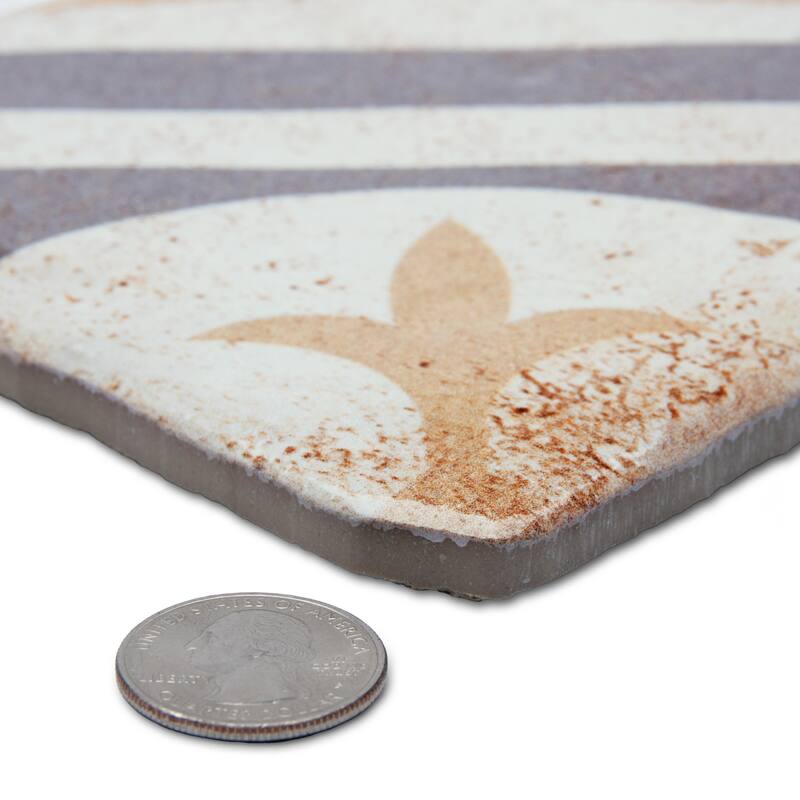 Merola Tile Benisa Decor Aida 5-7/8" x 5-7/8" Porcelain Floor and Wall Tile