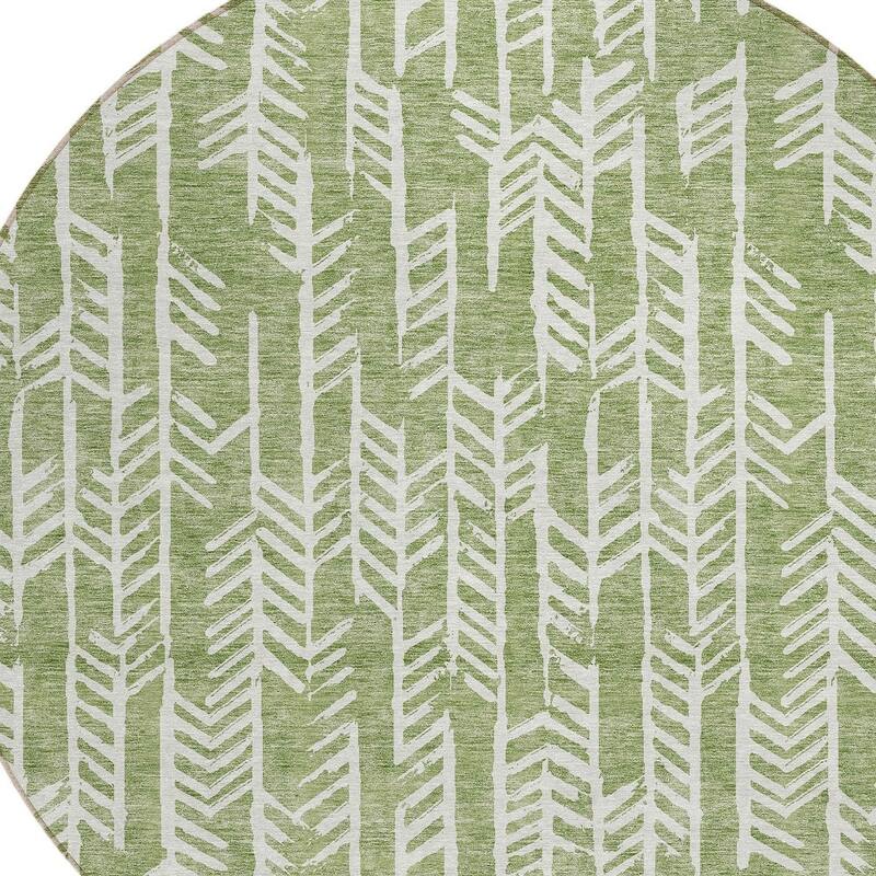 HomeRoots Tribal Transitional Rectangle Outdoor Rug