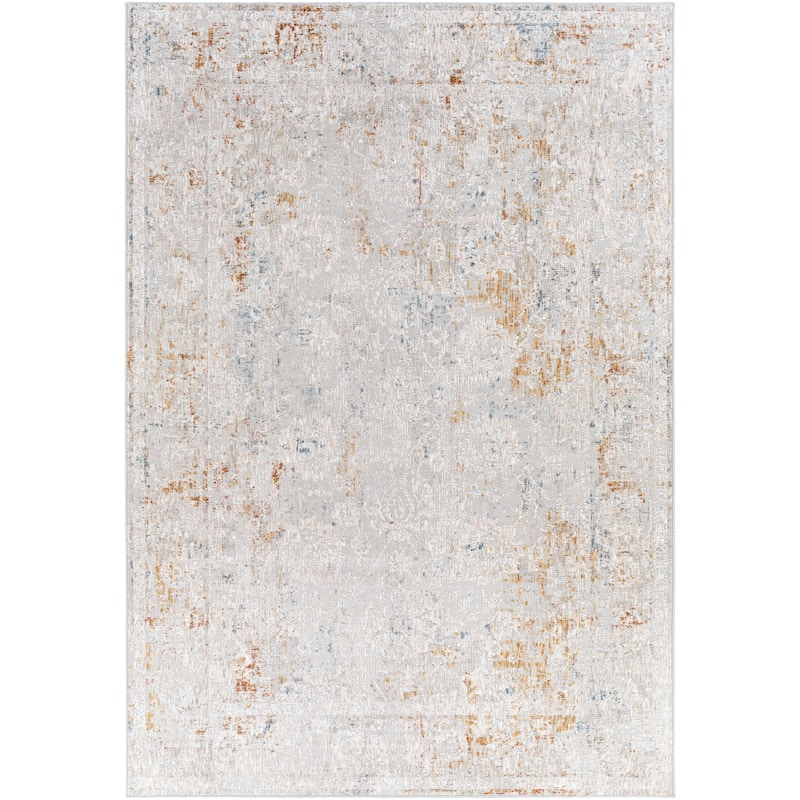 Artistic Weavers Camillus Vintage Border Area Rug - 5' x 7' 3" - Taupe/Blue