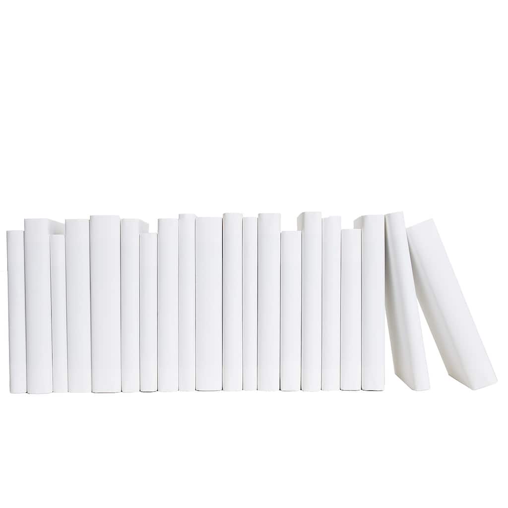 Books White Decorative Accessories: Snowfall Wrapped Color By The Foot