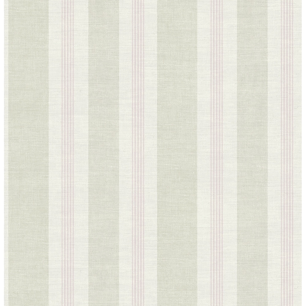 Seabrook Designs Harmonia Linen Stripe Unpasted Wallpaper