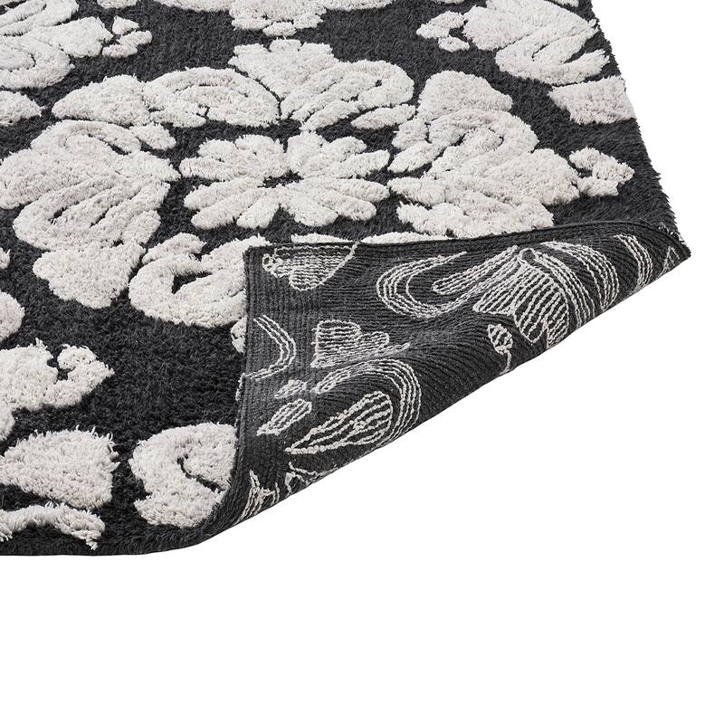 Better Trends 100% Cotton Soft & Super Absorbent Bathroom Rugs - Medallion Collection Non-Skid Latex Machine Washable Bath Mats