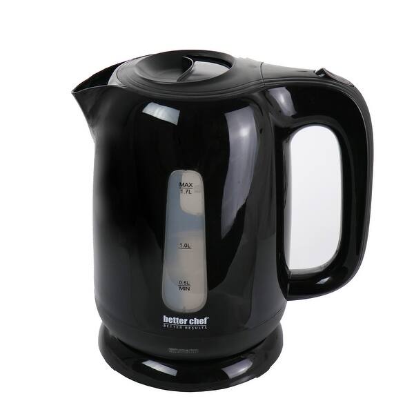 Better Chef 1.7 Liter Plastic Cordless Electric Kettle in Black - On Sale - Bed  Bath u0026 Beyond - 32533656