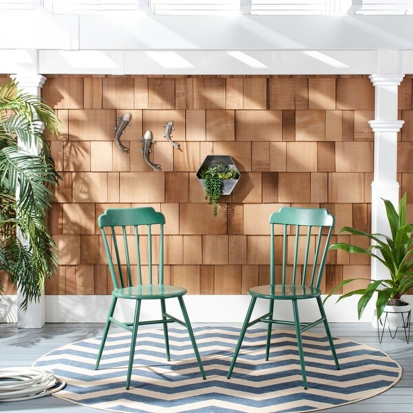 SAFAVIEH Outdoor Living Broderick Stackable Side Chair - 17.7"x20.7"x33.7". Opens flyout.