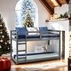 preview thumbnail 1 of 5, Twin Loft Bed with Ladder & Safety Guaranteed, Grey Grey