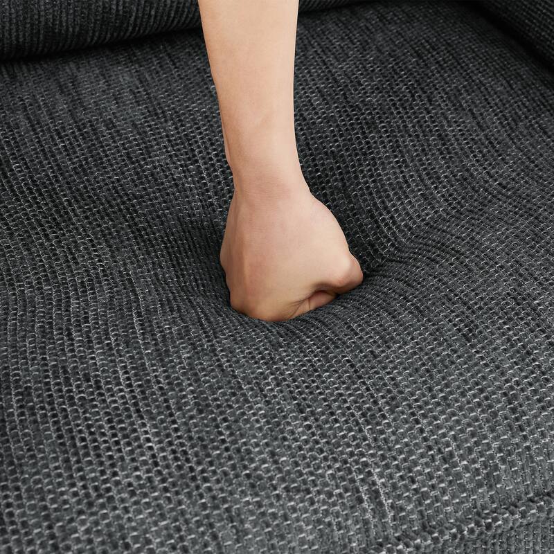 Chenille 360° Swivel Barrel Chair with Side Pockets, Ergonomic Support, and Removable Cushions