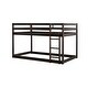 preview thumbnail 10 of 8, Wooden Twin over Twin Loft Bed with Ladder, Espresso