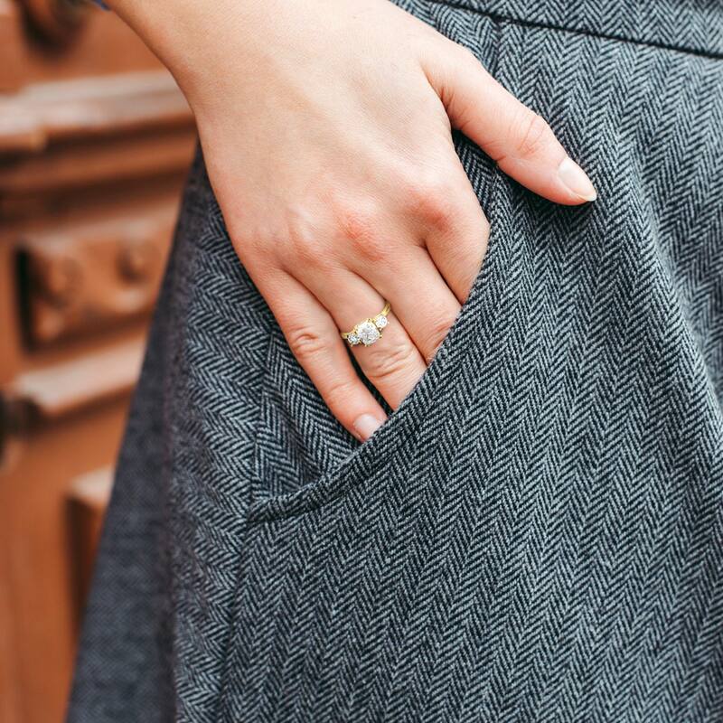 Miadora 2 5/8ct TDW Diamond Engagement Ring in 14k Yellow Gold