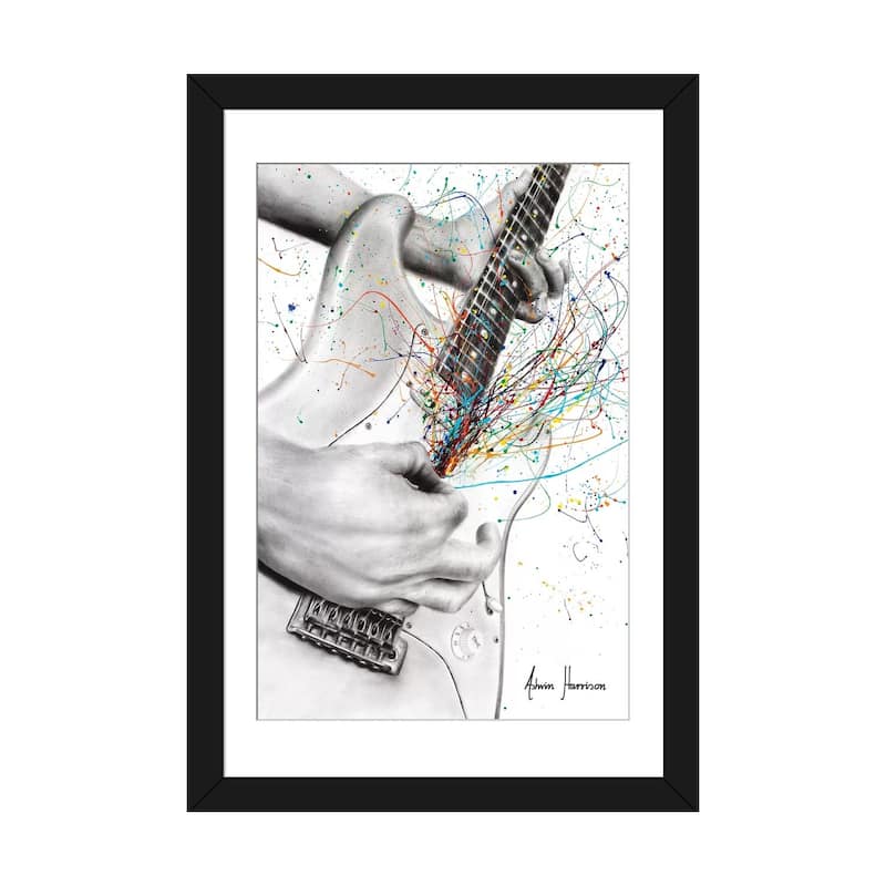 iCanvas "The Guitar Solo" by Ashvin Harrison - Black - 32x24x1