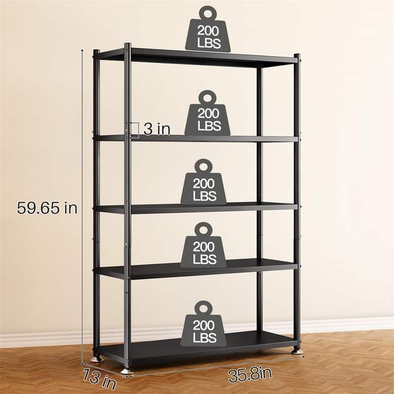 Storage Shelves with Rolling Wheels