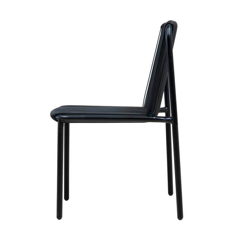 Christopher Knight Home - Burgess Space-Saving and Stylish Outdoor Stacking Dining Chairs