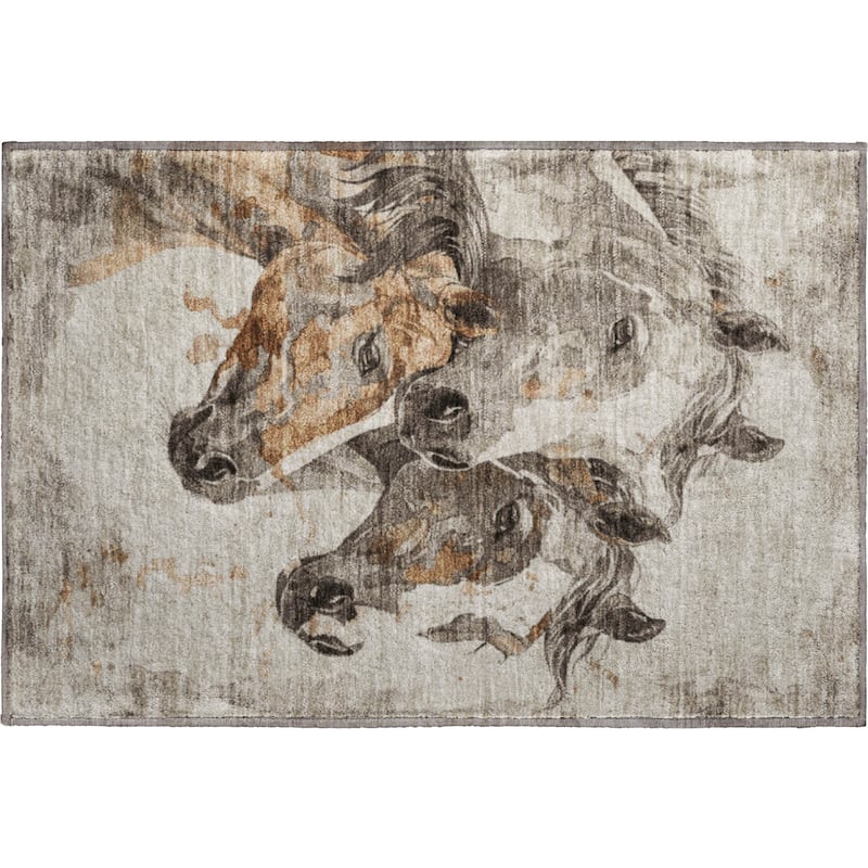 Premium Washable Super Soft Majestic Horses Mayfield Rug