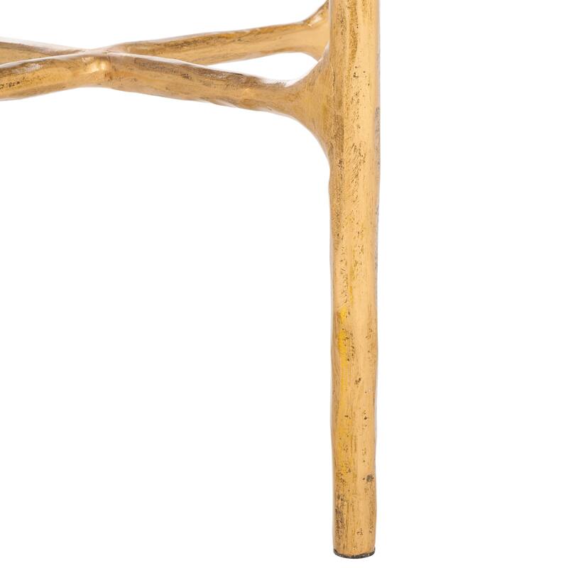 SAFAVIEH Couture Wubke Forged Metal Tall Round End Table, Fully Assembled - 12"W x 12"D x 24"H