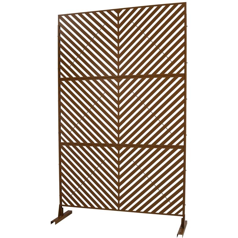 Outdoor & Indoor Privacy Screen Metal Privacy Screen 76" H×48" W