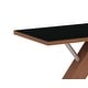 preview thumbnail 9 of 11, Somette Emily Modern Wood/Black Glass Dining Set with Nook