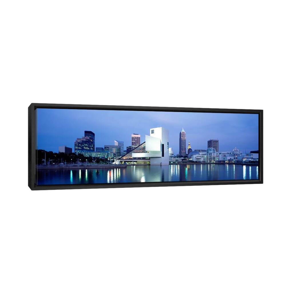 iCanvas "Rock And Roll Hall Of Fame, Cleveland, Ohio, USA" by Panoramic Images Framed Canvas Print