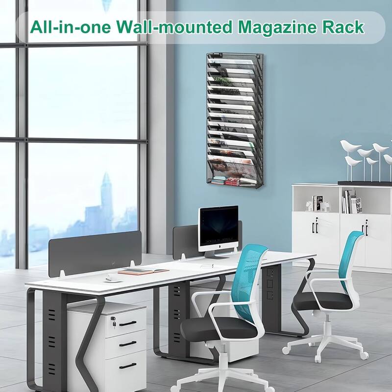 Hanging Wall File Holder, Paper Storage Organizer
