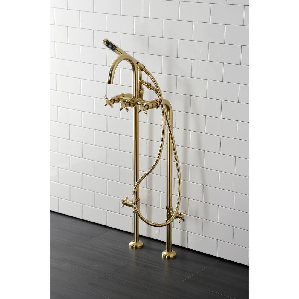 Kingston Brass Concord Freestanding Tub Faucet with Supply Line