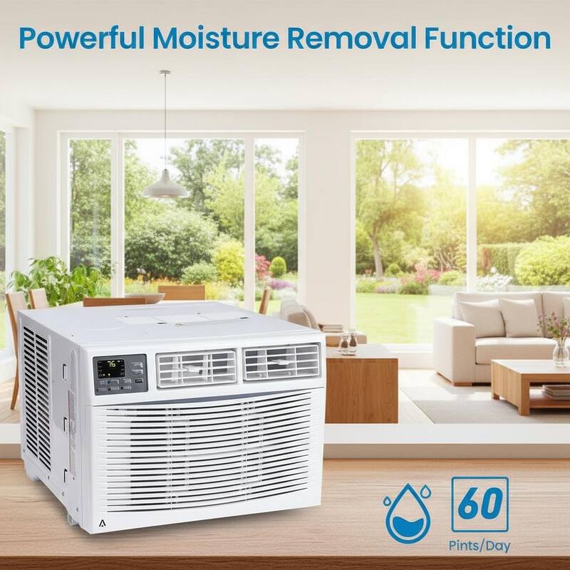 10000 BTU Window Air Conditioner, Fast Cooling to 450 Sq.Ft.,with Remote