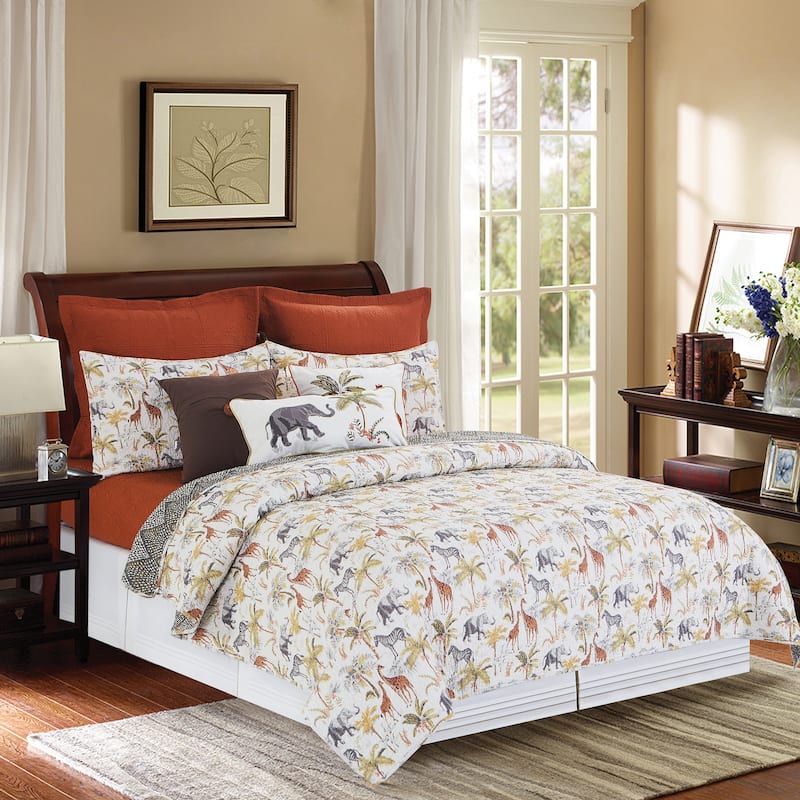 Nico Safari 3 Piece Cotton Quilt Set