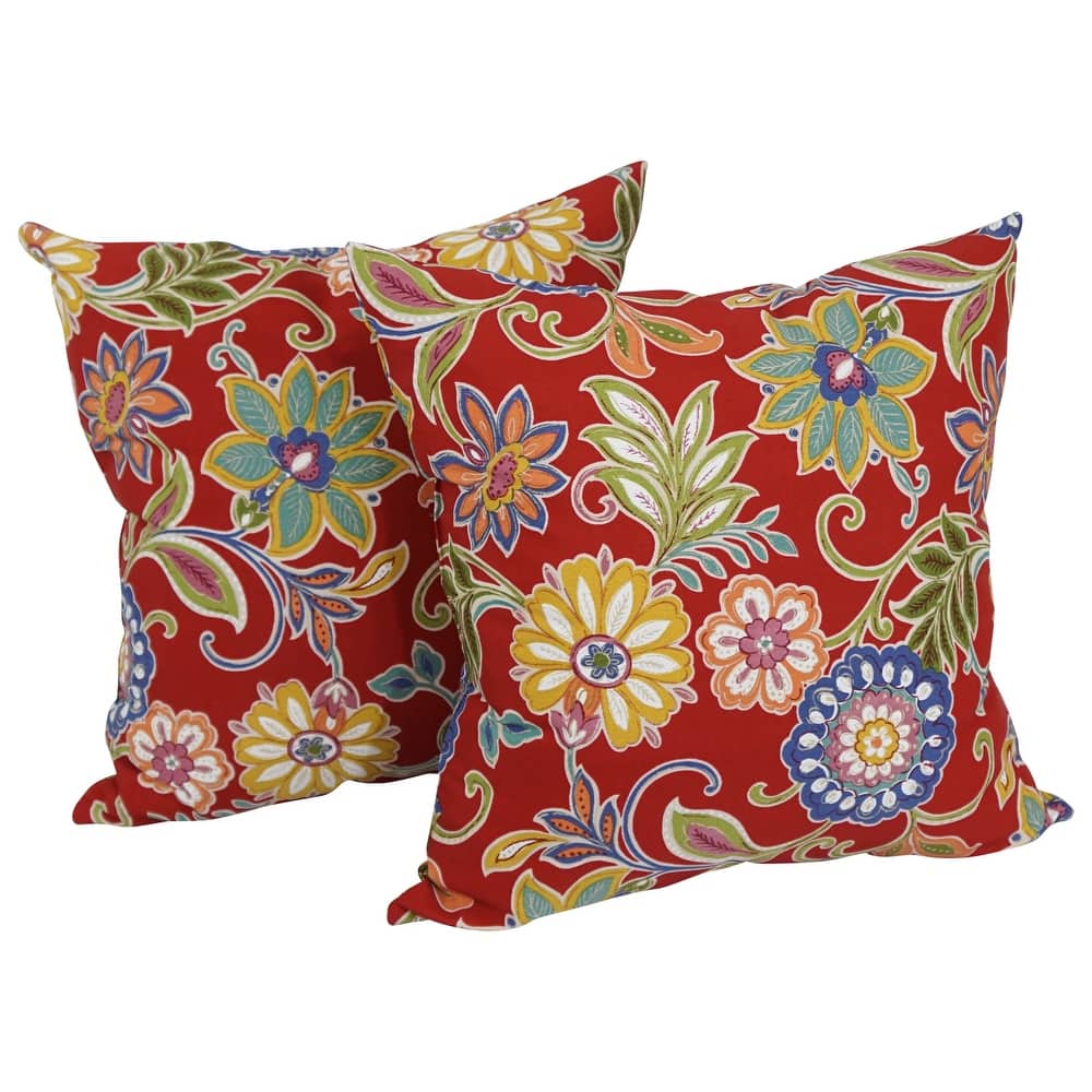 17-inch All-weather Outdoor Throw Pillows (Set of 2, Multiple Patterns)